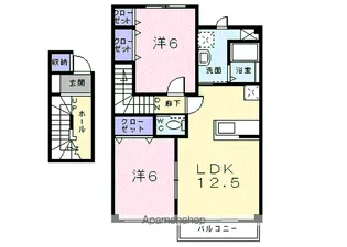 エトワールB【2階】の間取り
