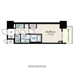 S-RESIDENCE一宮駅前【7階】の間取り