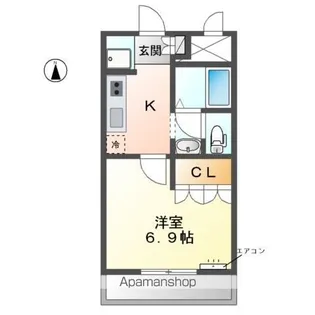 千葉県我孫子市我孫子1丁目【アパート】の間取り