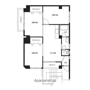 シャトーブラン【3階】の間取り