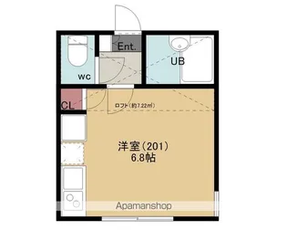 アイコート鳩ヶ谷本町【201号室】の間取り