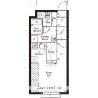 クレストタップ名古屋ウエスト【3階】の間取り
