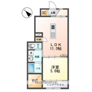 カーサ桜【1階】の間取り
