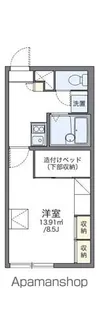 レオパレスポラリス【1階】の間取り