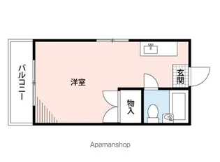 フォンテーヌ西新【3階】の間取り