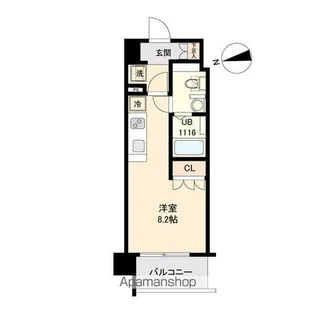 LASANTE薬師堂【2階】の間取り