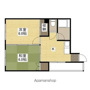 佐伯ビル(加古町)【401号室】の間取り