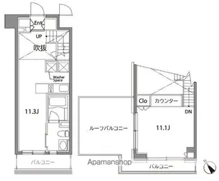 1LDKの間取り画像