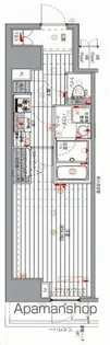 メインステージ千代田岩本町コモデ【6階】の間取り
