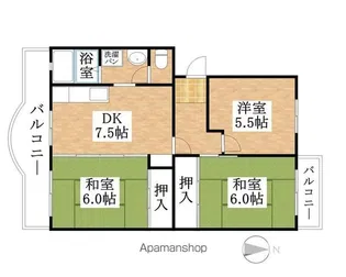エストゥペンダ【203号室】の間取り