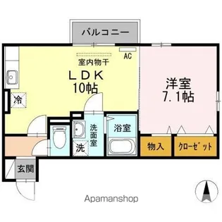 アヴァンサール 仁【2階】の間取り