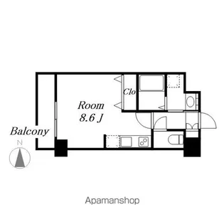 パルティール金山【6階】の間取り