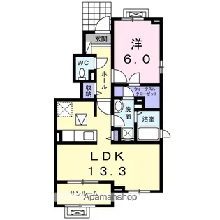 ブリエ・カメリア【1階】の間取り