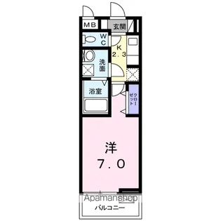リバーサイド蛍【2階】の間取り