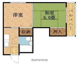 シャトル中宮【1階】の間取り