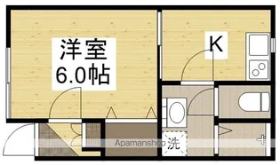パスティア新倉敷【102号室】の間取り