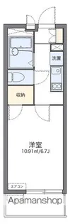 レオパレスディン【2階】の間取り