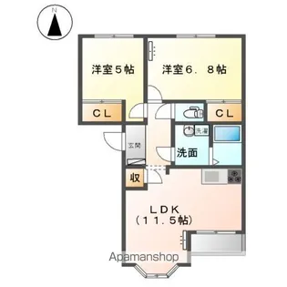 エターナル【1階】の間取り