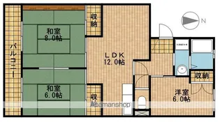 グランドパレス【201号室】の間取り