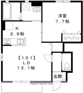 SOPHIA A【101号室号室】の間取り