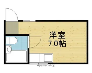 ハイツ夕陽丘【1階】の間取り