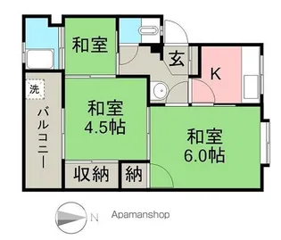 一の関マンション【136号室】の間取り
