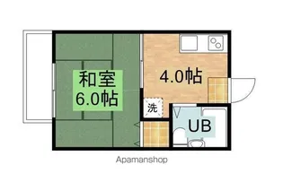 サンビレッチE【202号室】の間取り