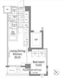 パークハビオ中目黒【4階】の間取り