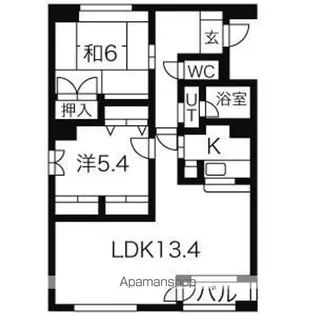 クリオパレス青葉 弐番館【403号室】の間取り