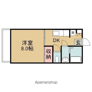 エクセル村越【1階】の間取り