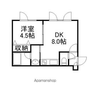 リッチタウン栄通壱番館【202号室】の間取り