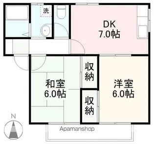 グランドコート東山崎【1階】の間取り
