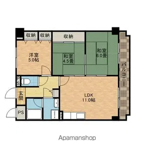 FINE SQUARE【3階】の間取り