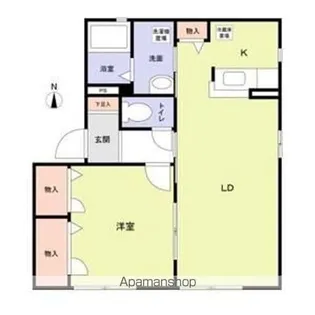 エクレール田面【1階】の間取り