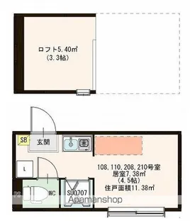 ハーモニーテラス西ヶ原Ⅲ【1階】の間取り