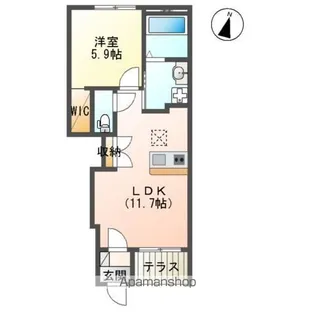 コンフォール【1階】の間取り