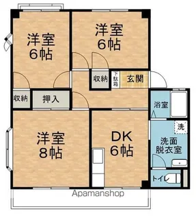 メモリーパレス【A202号室】の間取り