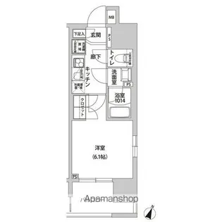 ラクラス幡ヶ谷【8階】の間取り