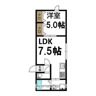 ソロコンテ宮の森【3階】の間取り