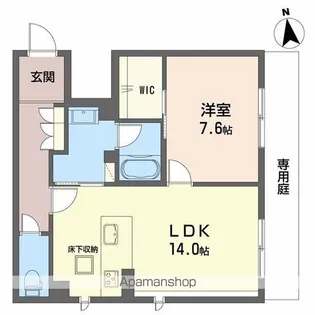 エミネントベレオ大橋【1階】の間取り