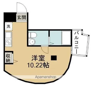 パークフロント北梅田【4階】の間取り
