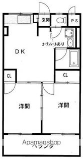 啓周ビル【4階】の間取り