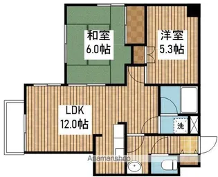 リバティープラザ東大通【3階】の間取り