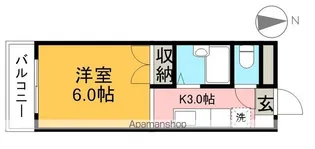 紅葉ハイツ【4階】の間取り