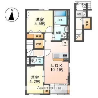 SAKURA【2階】の間取り