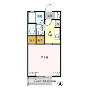アネーロ和田 A【2階】の間取り