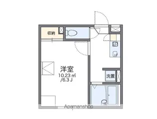 レオパレスあさひⅡ【103号室】の間取り