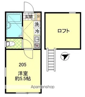 ベルフラッツ元住吉【2階】の間取り