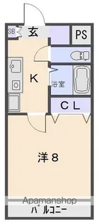 シャトル応神【1階】の間取り