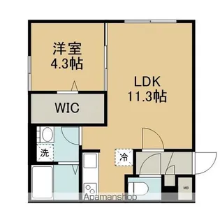 CROSS ROAD【2階】の間取り